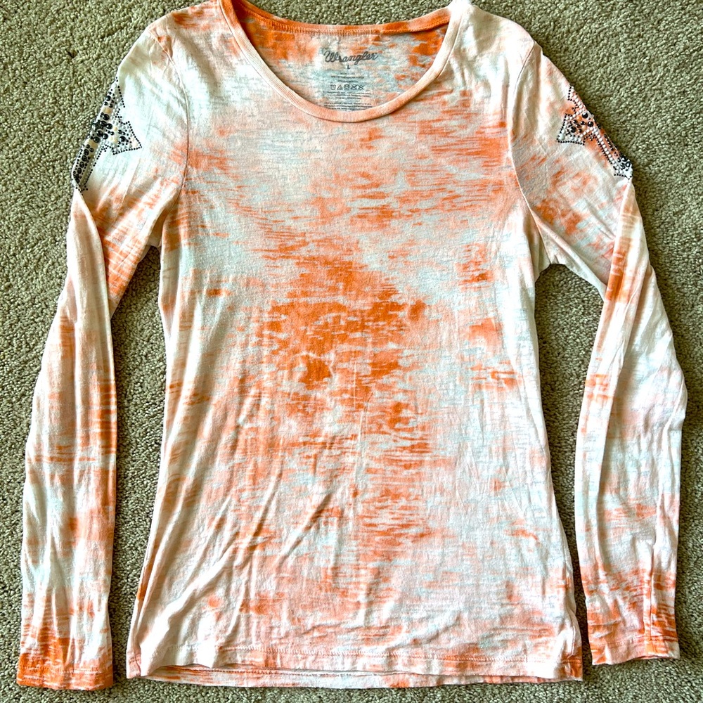 Women’s Wrangler Long Sleeve Shear Fitted Top - size L